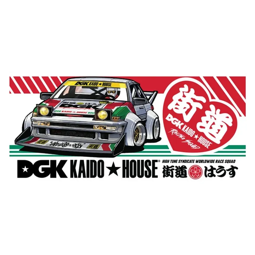 Dgk X Kaido House Raceway Skateboard Sticker