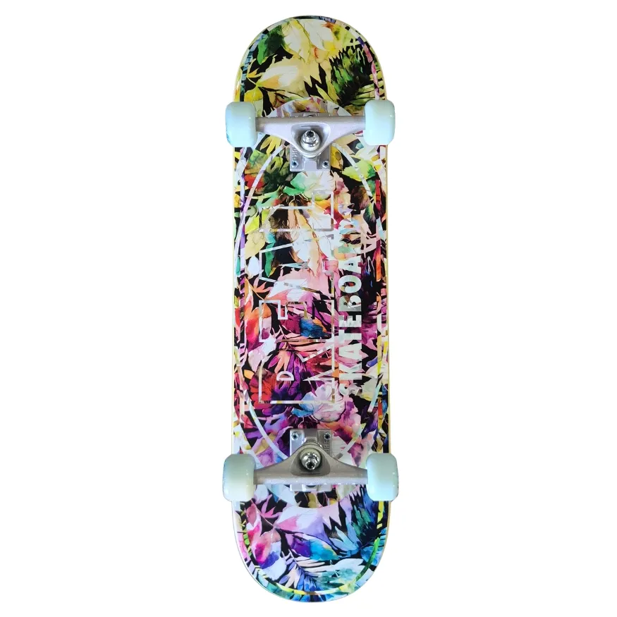 Kick Push Real Tropical Oval 8.25 Custom Complete Skateboard