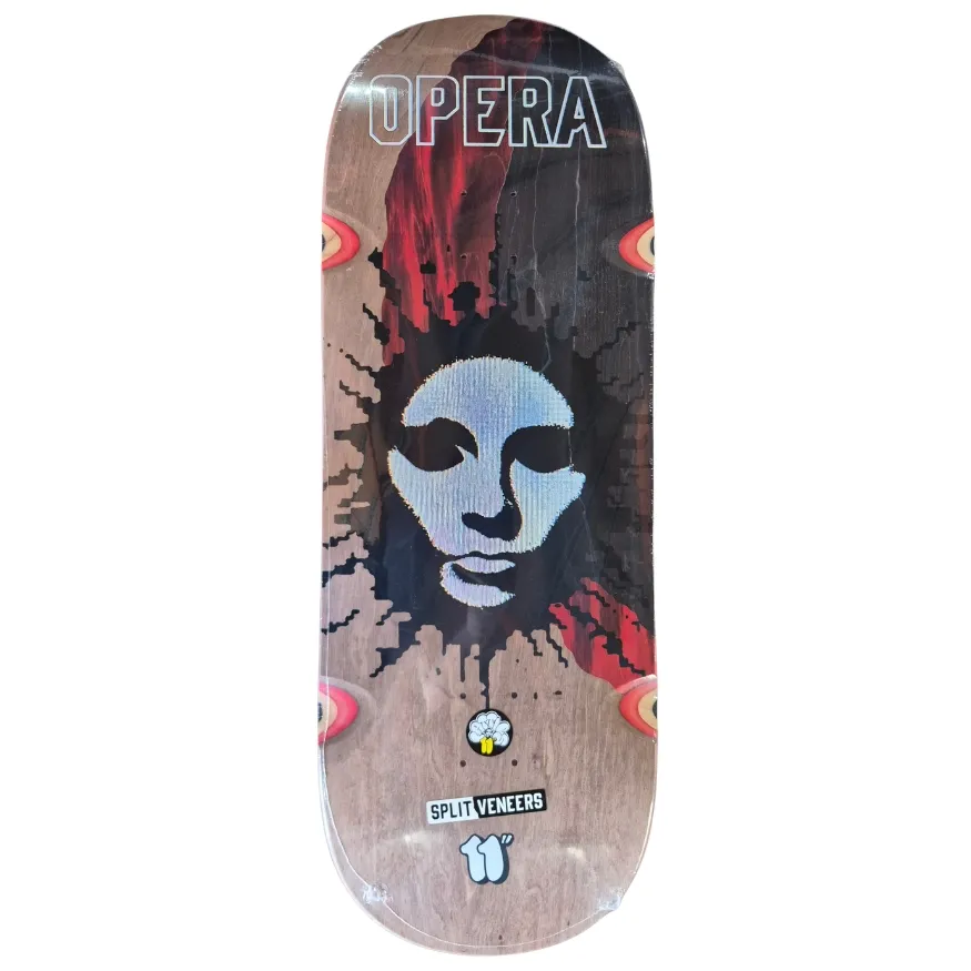 Opera Fatties RGB Mask EX7 Red Black 11.0 Skateboard Deck