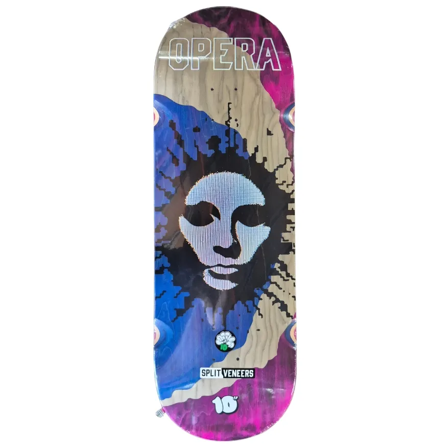 Opera Fatties RGB Mask EX7 Purple Blue 10.0 Skateboard Deck