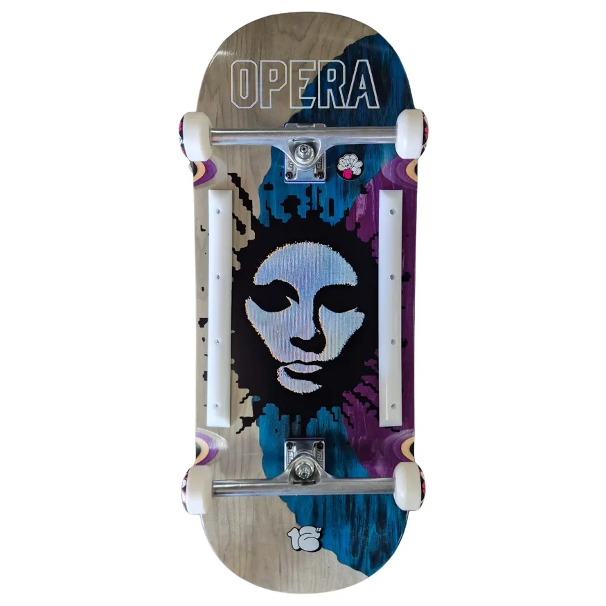 Opera Fatties Mask EX7 Blue Purple 12.0 Complete Skateboard