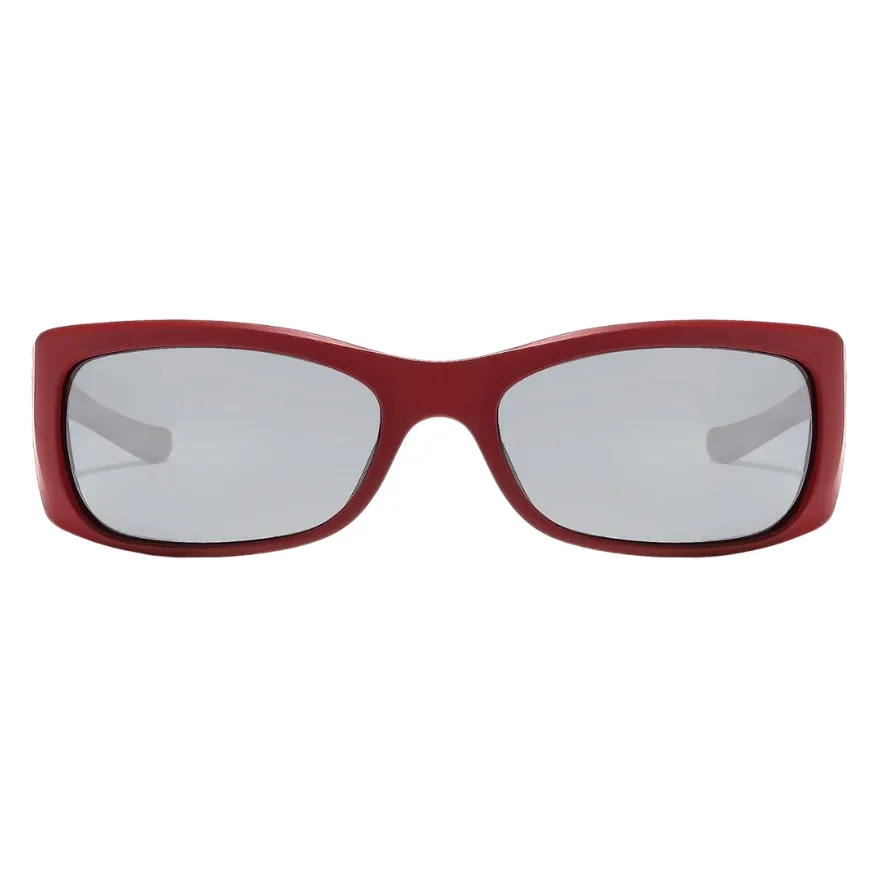 Ritual Vision Sabotage Matte Dark Red Black Mirror Polarised Sunglasses