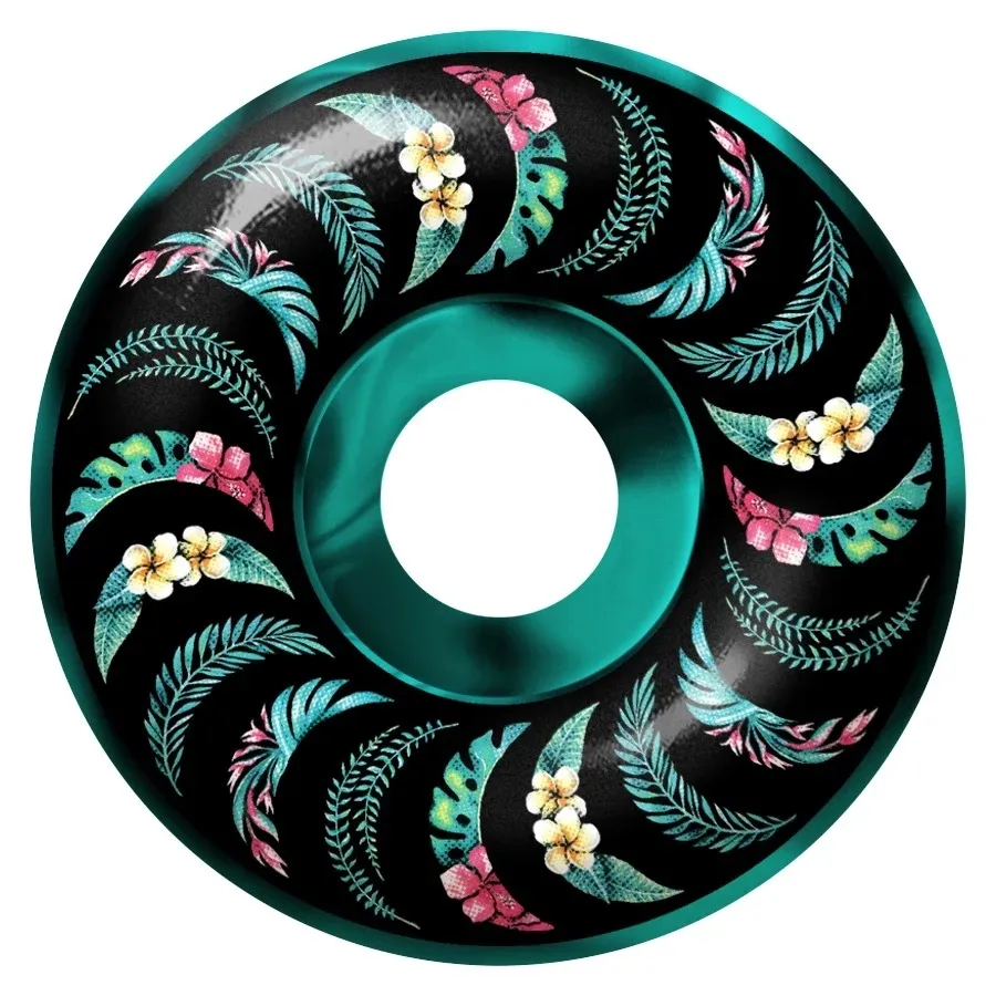 Spitfire Floral Teal Classic F4 99D 53mm Skateboard Wheels