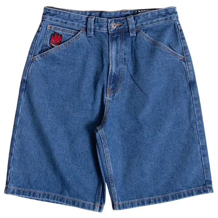 Spitfire Bighead Fill Denim Blue Shorts [Size: 34]