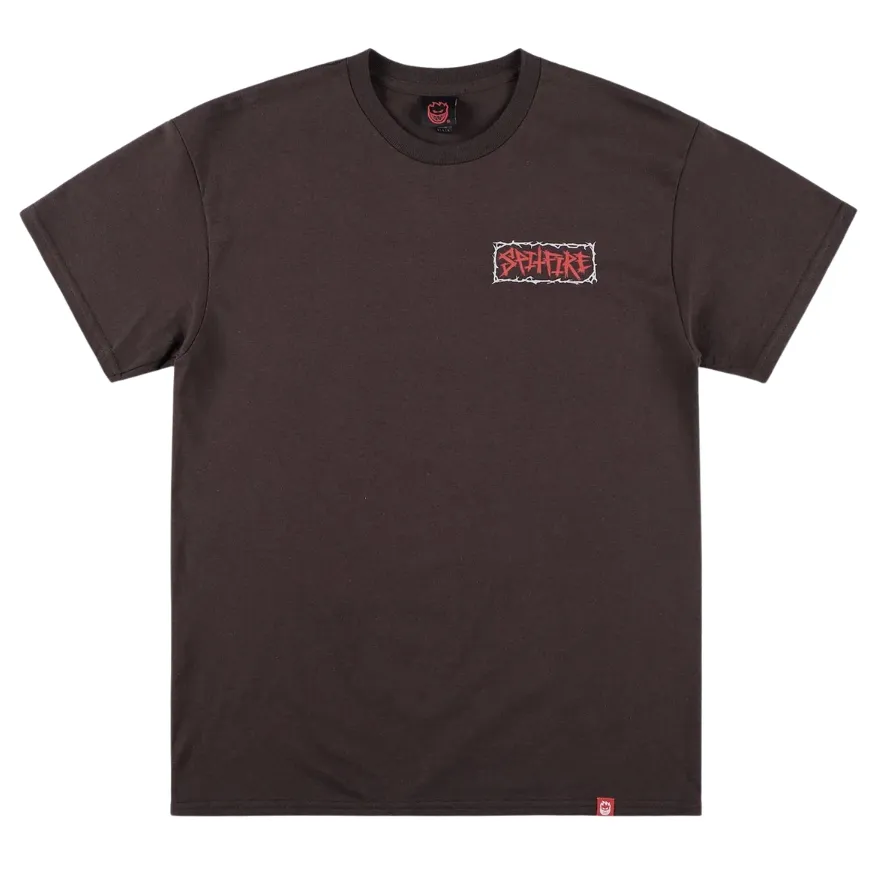 Spitfire Gasmask Dark Chocolate T-Shirt [Size: L]