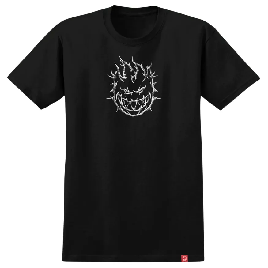 Spitfire Bighead Thorn Black White T-Shirt [Size: M]