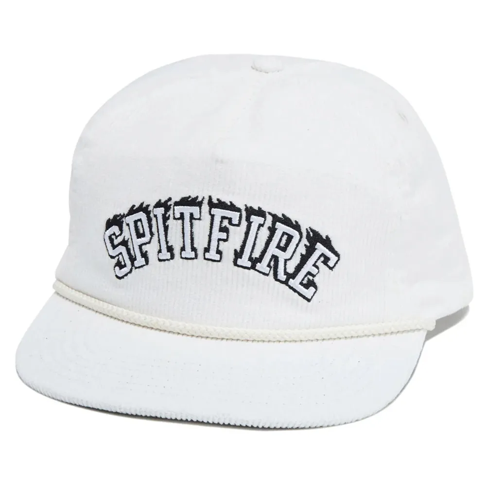 Spitfire Team Bighead Script White Snapback Hat