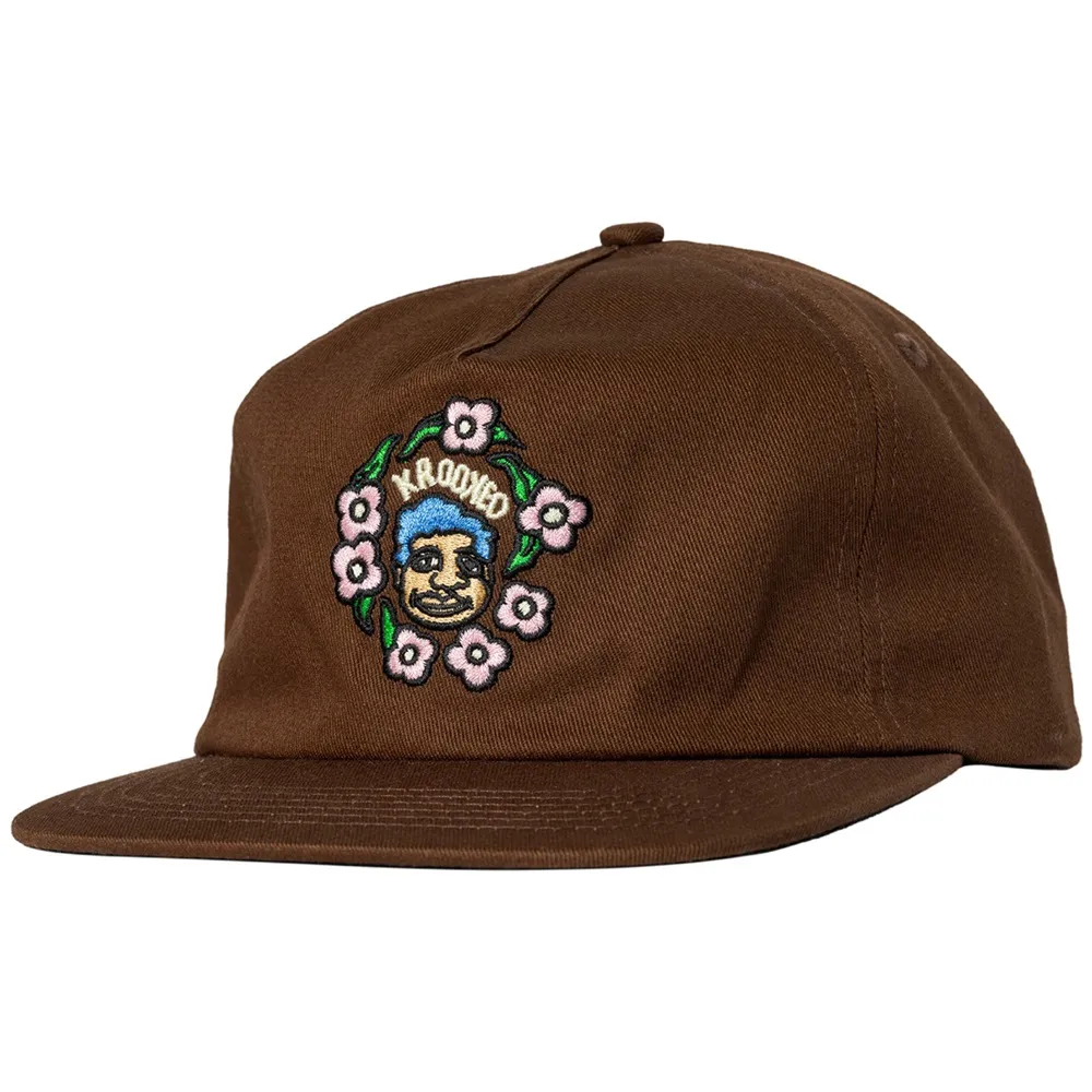 Krooked Sweatpants Redux Brown Snapback Hat