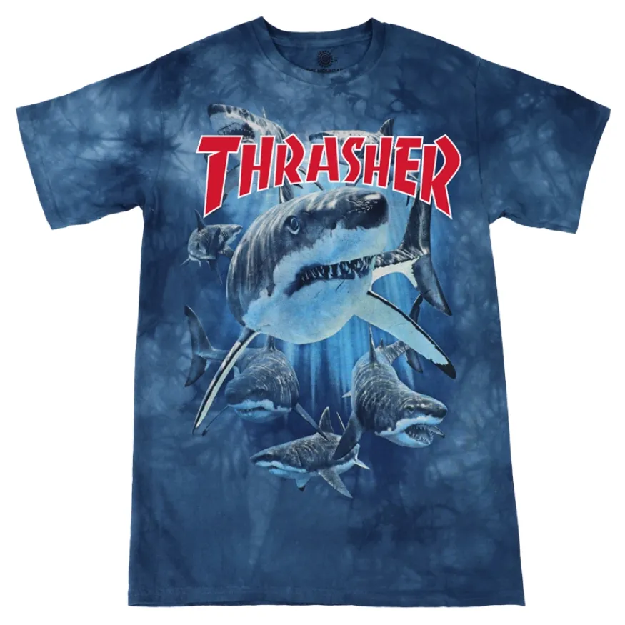 Thrasher Shark Blue T-Shirt [Size: M]
