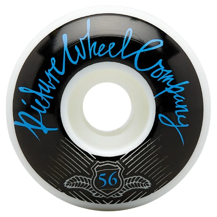 Picture Wheel Co POP Black Blue 99A 56mm Skateboard Wheels