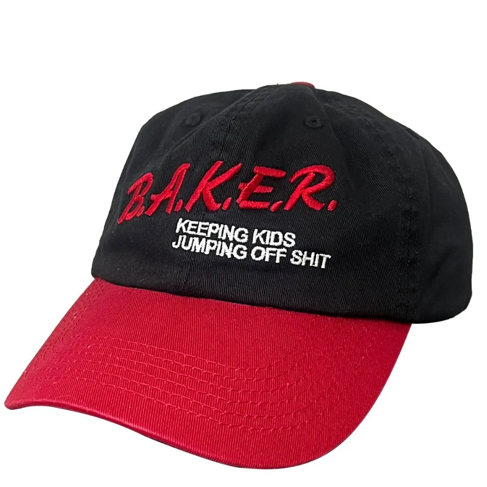 Baker Narc Black Red Dad Hat