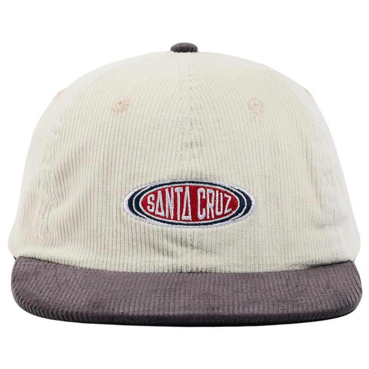 Santa Cruz Region 6 Panel Off White Strapback Hat
