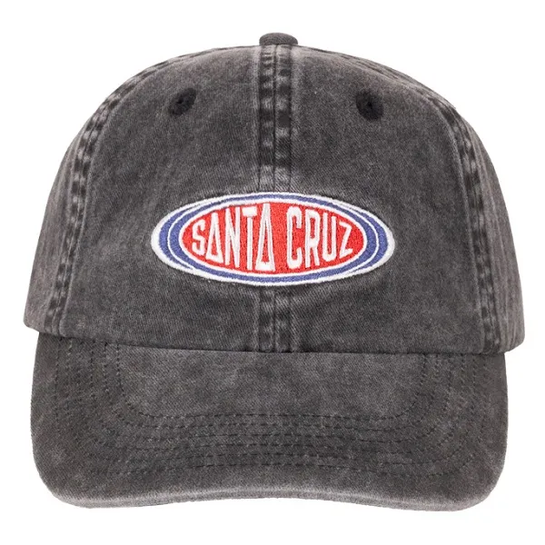 Santa Cruz Region 6 Panel Off Black Dad Hat