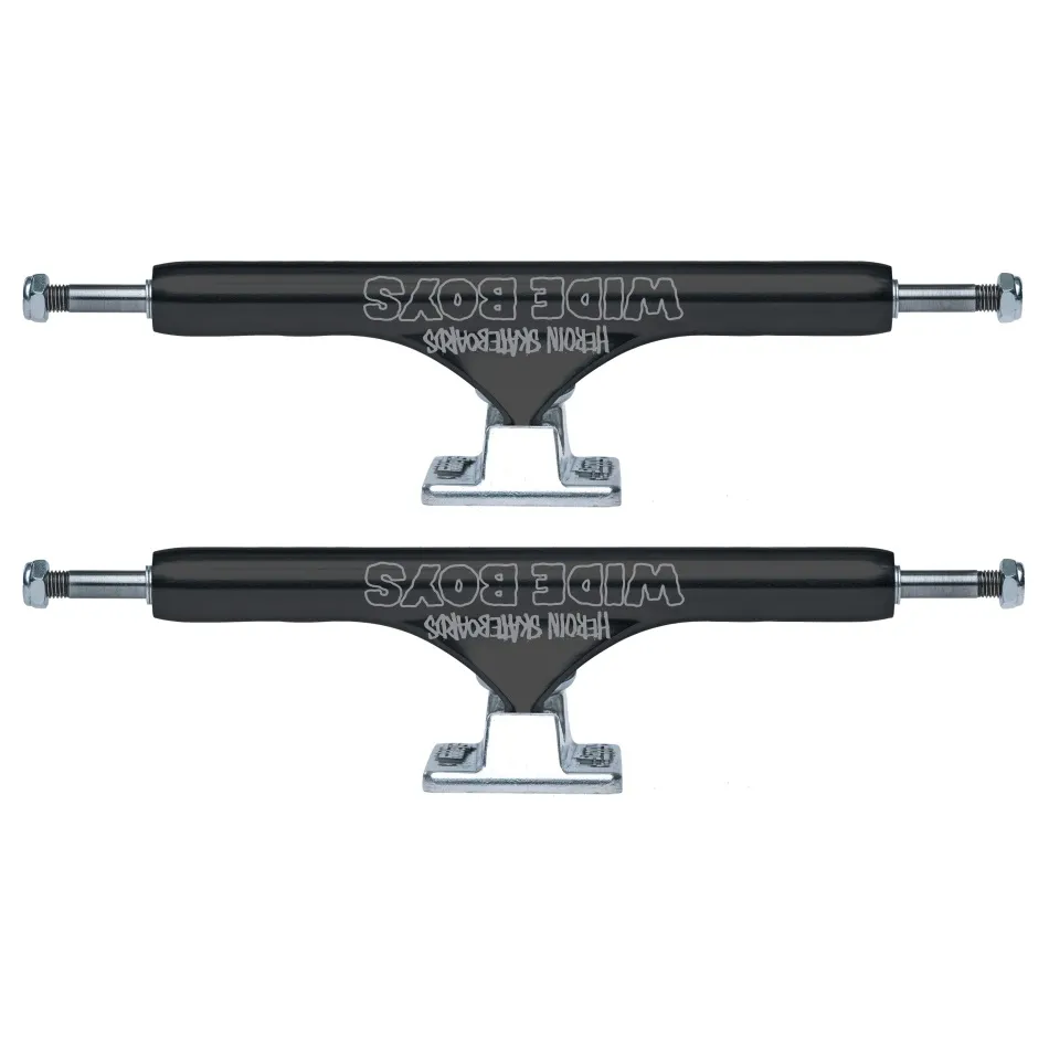 Slappy ST1 Hollow Wide Boys Laser Black Set Of 2 Skateboard Trucks [Size: 11.0]