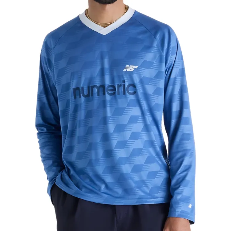 New Balance Numeric Magic Blue Long Sleeve Jersey [Size: M]