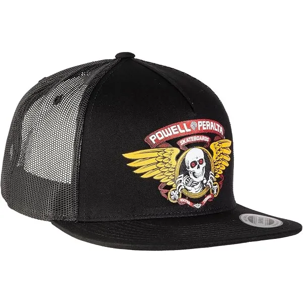 Powell Peralta Winged Ripper Black Trucker Hat