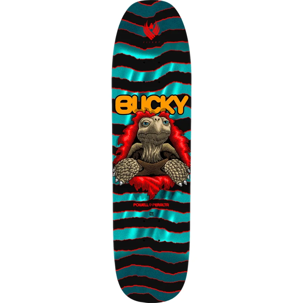 Powell Peralta Flight Lasek Tortoise Turquoise Foil Shape 297 8.62 Skateboard Deck