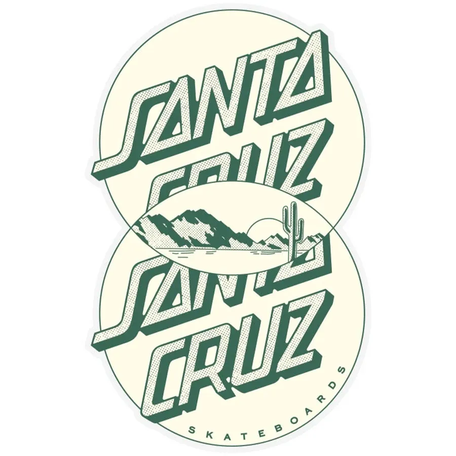 Santa Cruz Venn Dot Cream Grey Sticker