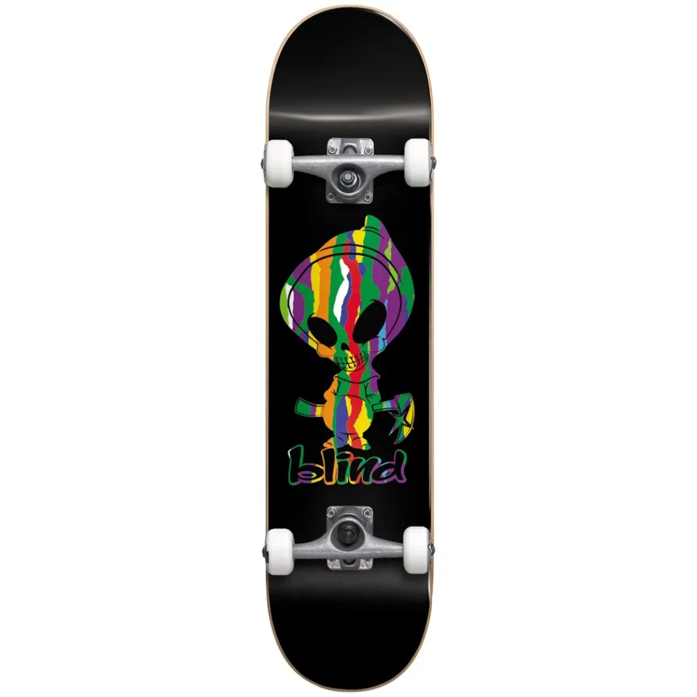 Blind Reaper Sweater Pattern FP Black 8.125 Complete Skateboard