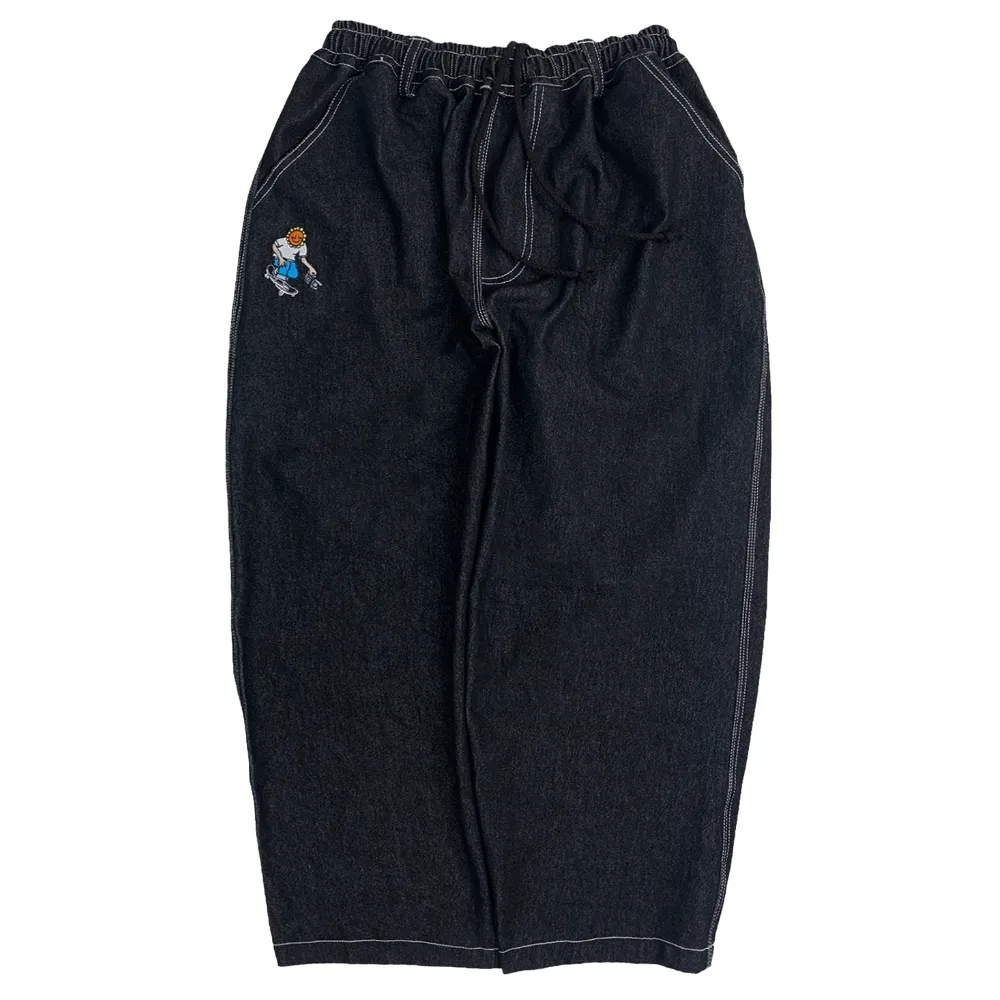 Televisi Star Baggy OG Sunny Filmer Black Denim Pants [Size: M]