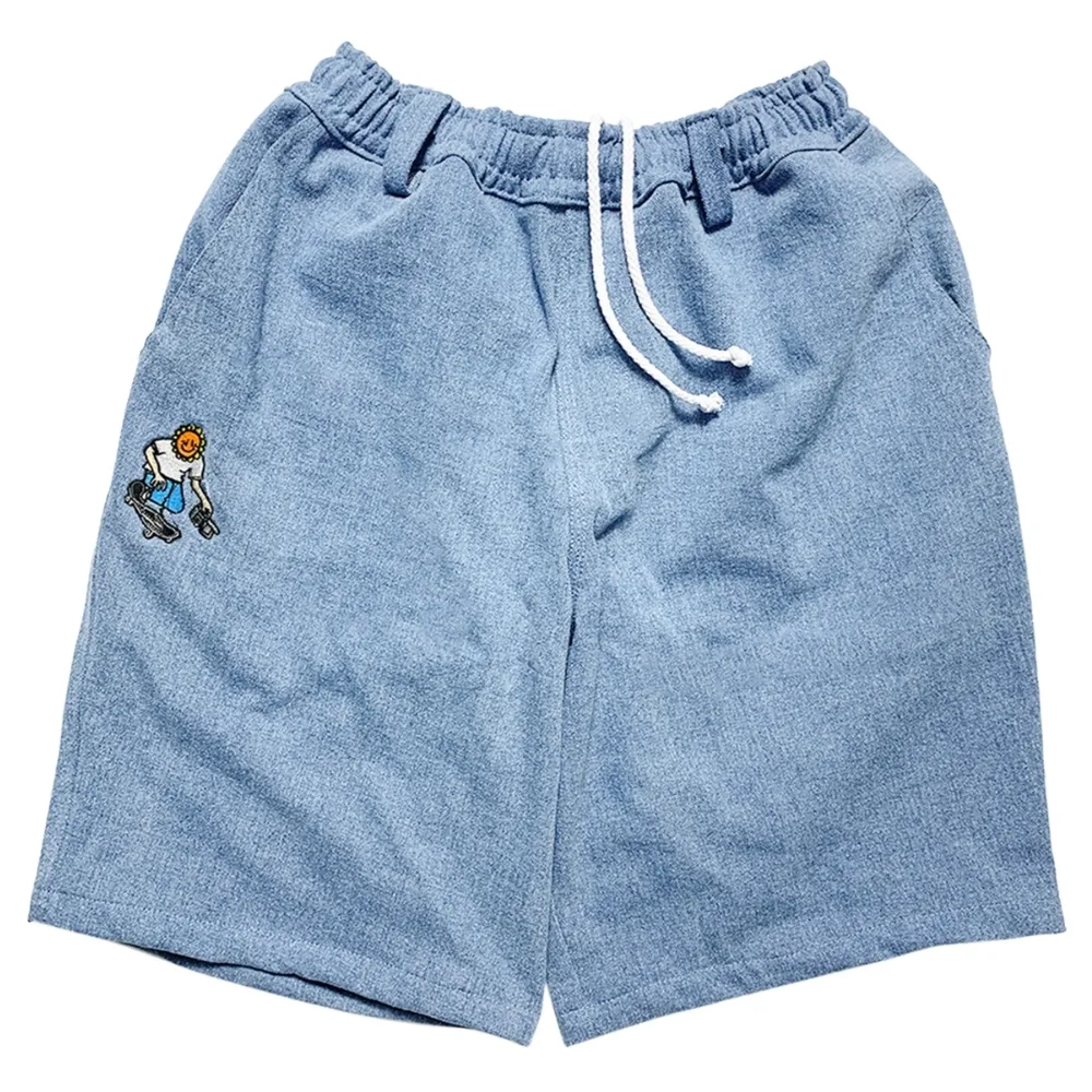 Televisi Star Baggy OG Sunny Filmer Light Blue Denim Shorts [Size: S]