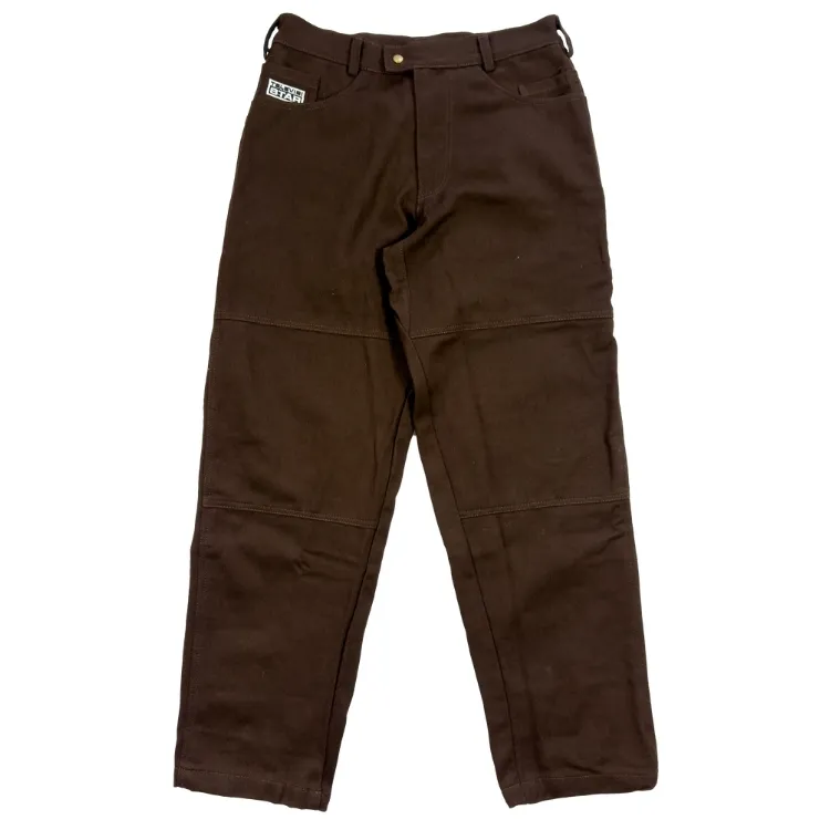Televisi Star Andy Anderson Loose Fit Brown Denim Pants [Size: 32]