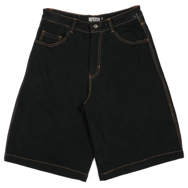 Televisi Star T Star Jet Black Denim Shorts [Size: 32]