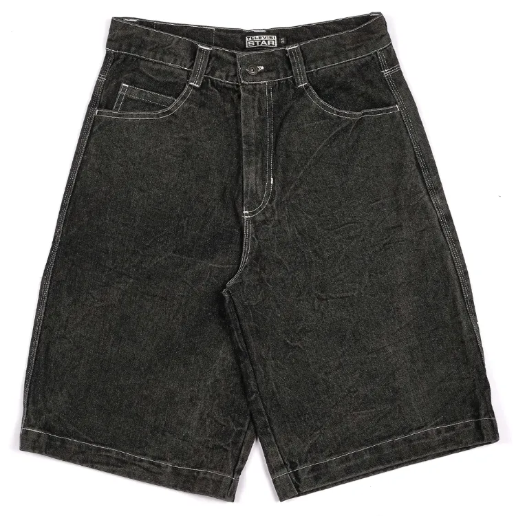 Televisi Star T Star Black Washed Denim Shorts [Size: 32]