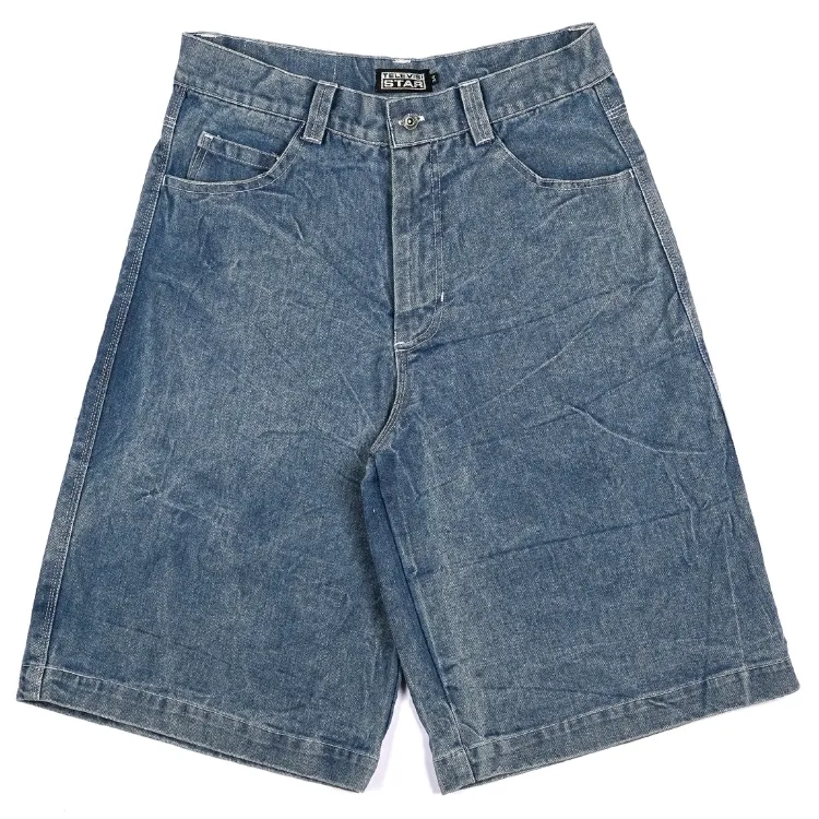Televisi Star T Star Light Blue Washed Denim Shorts [Size: 32]