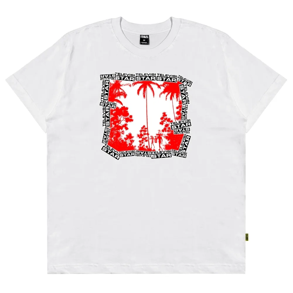 Televisi Star Paradise White T-Shirt [Size: L]