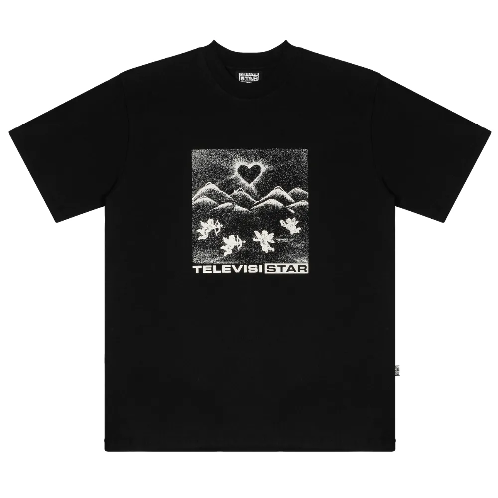 Televisi Star Love Valley Black T-Shirt [Size: M]