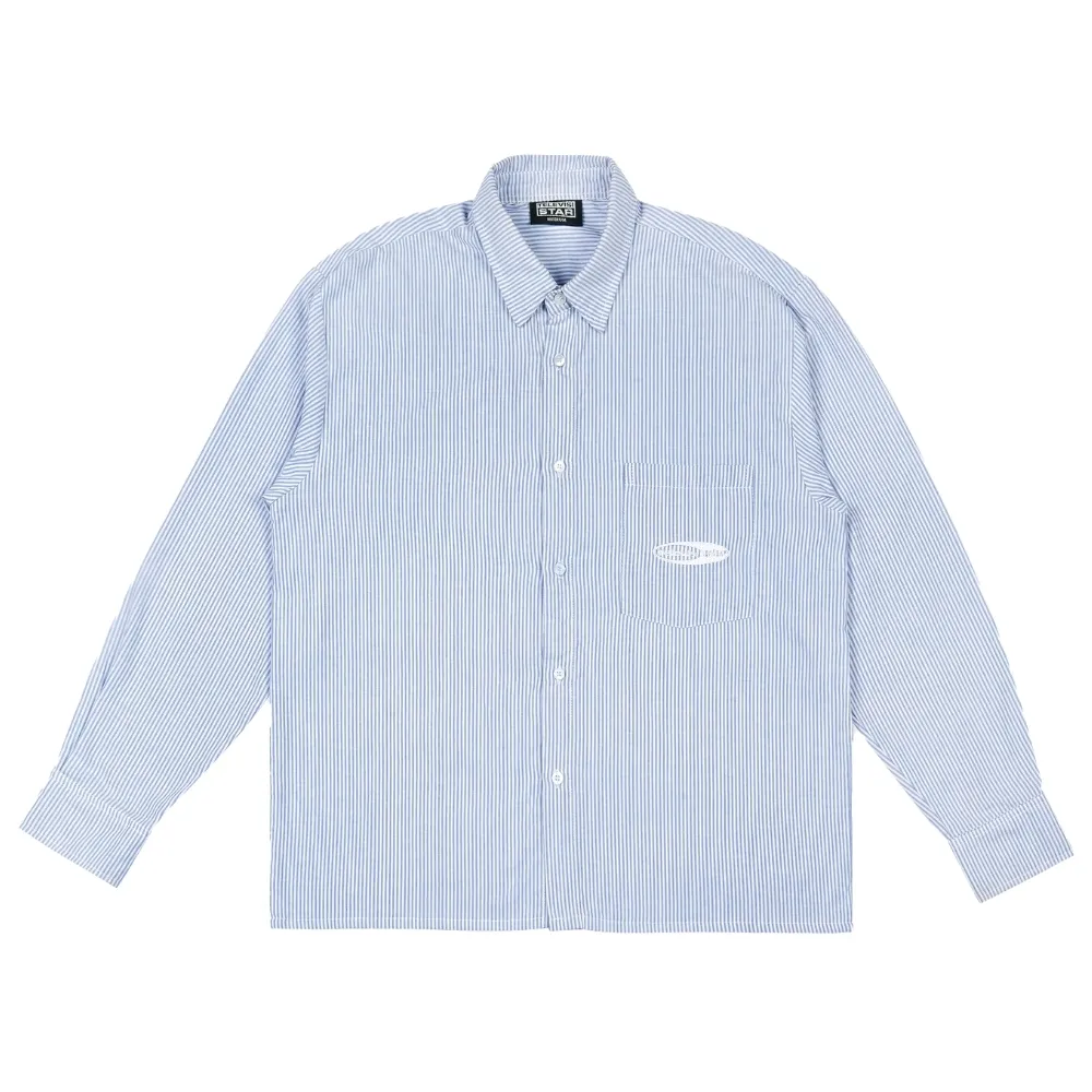 Televisi Star Toval Blue Button Up Long Sleeve Workshirt [Size: L]