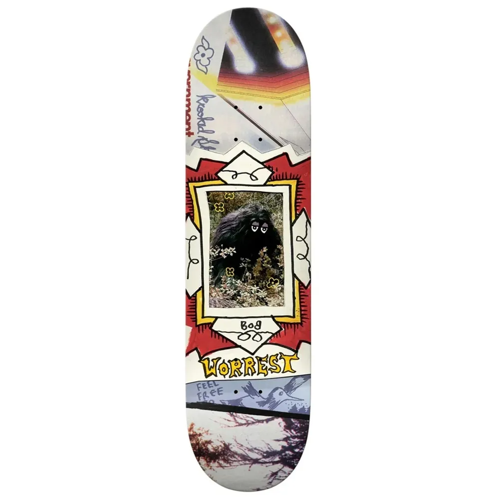 Krooked Worrest Bigfoot Twin Slick 8.3 Skateboard Deck