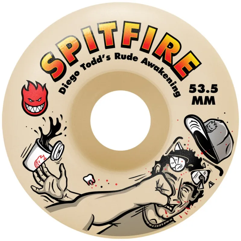 Spitfire Rude Awakening Diego Classic F4 99D 53.5mm Skateboard Wheels