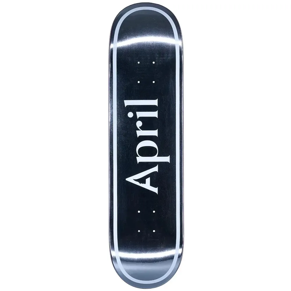 April OG Logo Foil 8.25 Skateboard Deck