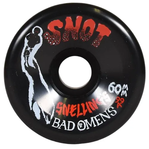 Snot Wheel Co Snellings Bad Omens Wide Boys Black 99A 60mm Skateboard Wheels