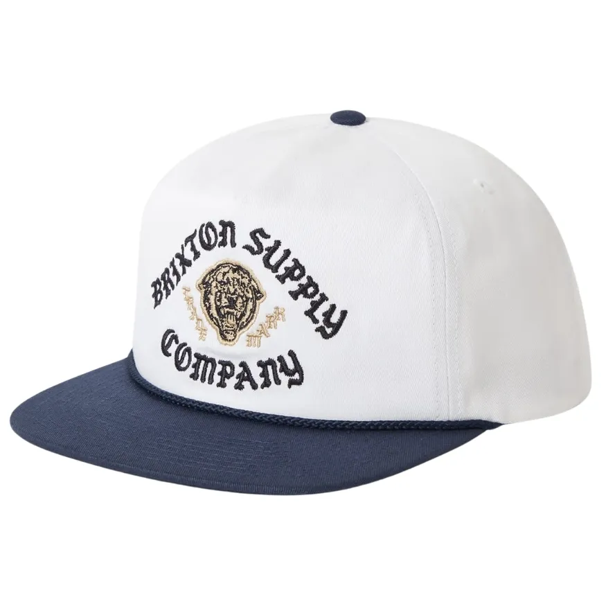 Brixton Morado MP Midnight Blue White Snapback Hat