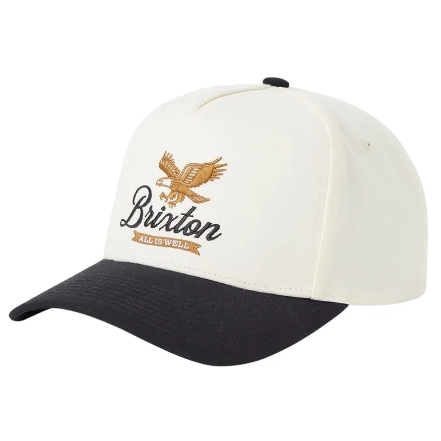 Brixton Well Netplus Whitecap Black Snapback Hat