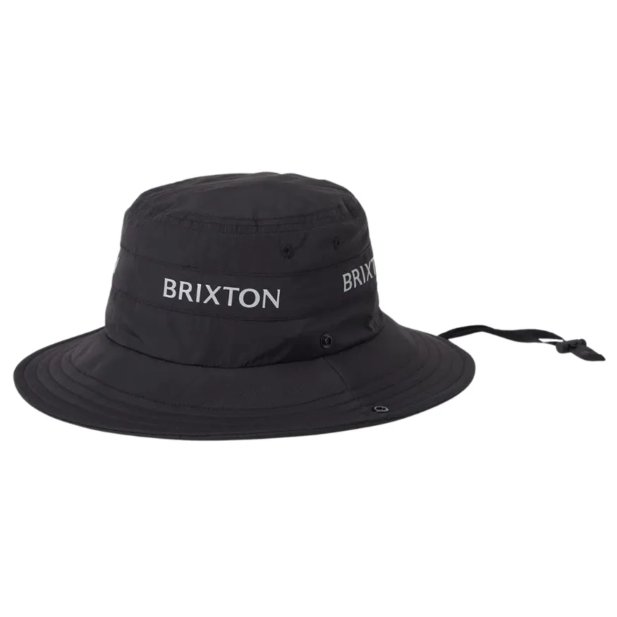 Brixton Journey Black Safari Hat [Size: L/XL]