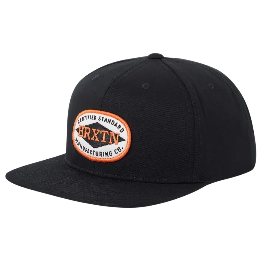 Brixton Meyers Black Snapback Hat
