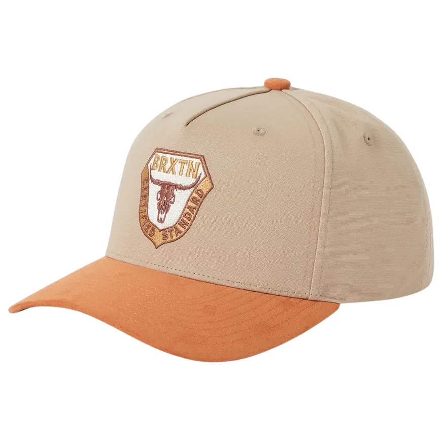 Brixton Fraser Olive Stone Snapback Hat