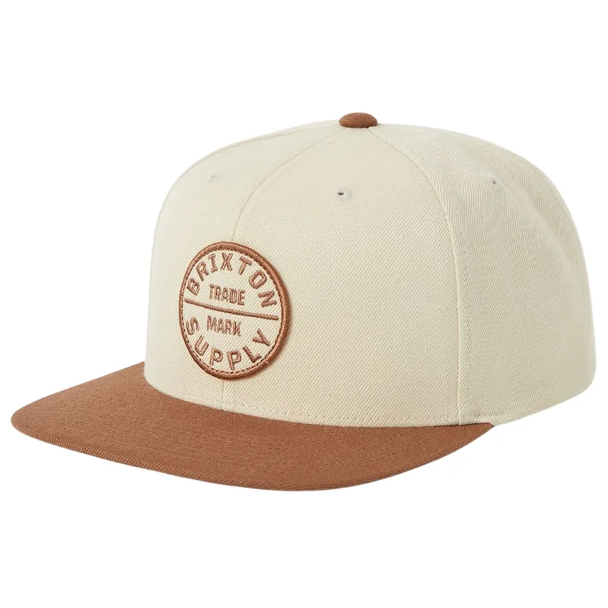 Brixton Oath III Khaki Caramel Snapback Hat