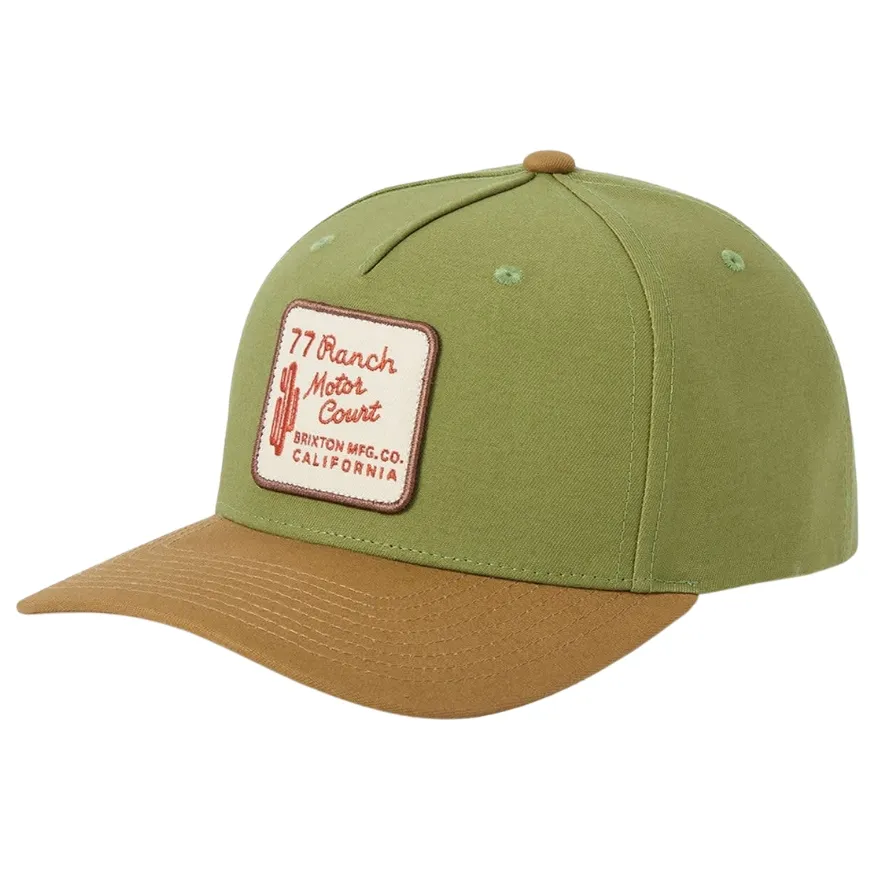 Brixton Ranch Moto Court Sublime Green Dusted Ochre Snapback Hat
