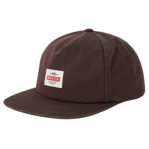 Brixton Trademark Walnut Brown Snapback Hat