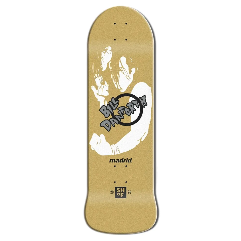 Madrid Bill Danforth Gold SHOF Limited Edition 9.25 Skateboard Deck