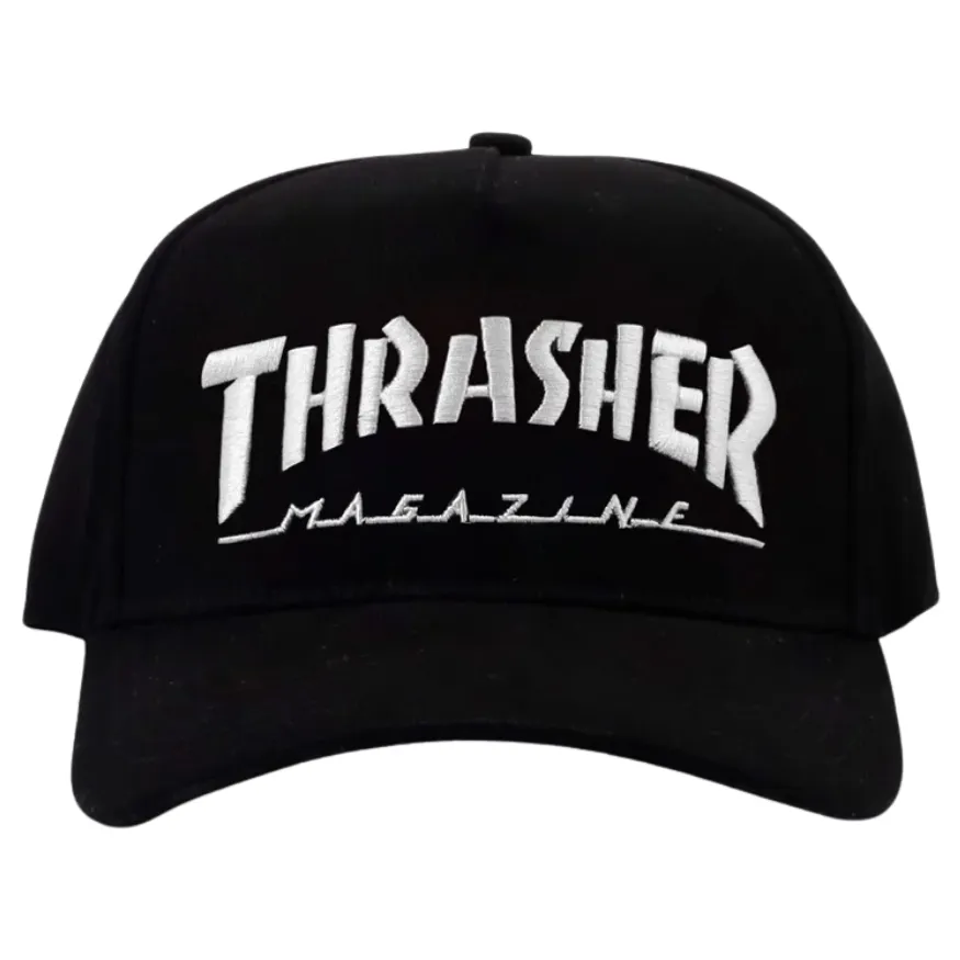Thrasher Mag Logo Ball Black Snapback Hat