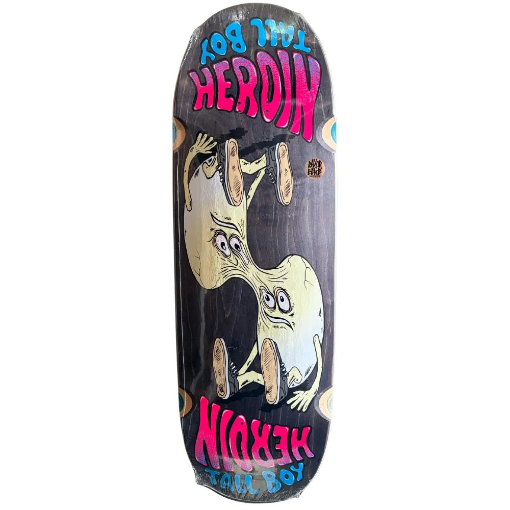 Heroin Merged Tall Boy Black 10.25 Skateboard Deck