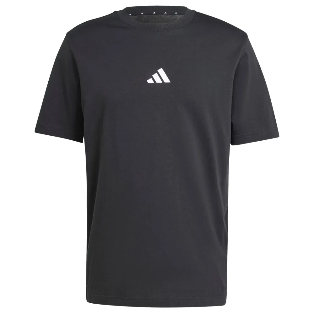 Adidas Essentials Small Logo Black White T-Shirt [Size: M]