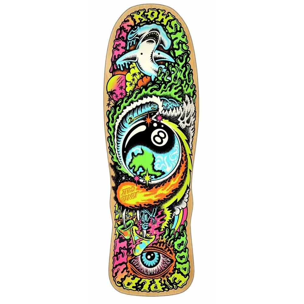Santa Cruz Winkowski Dope Planet Micro Freaks Natural 8.75 Skateboard Deck