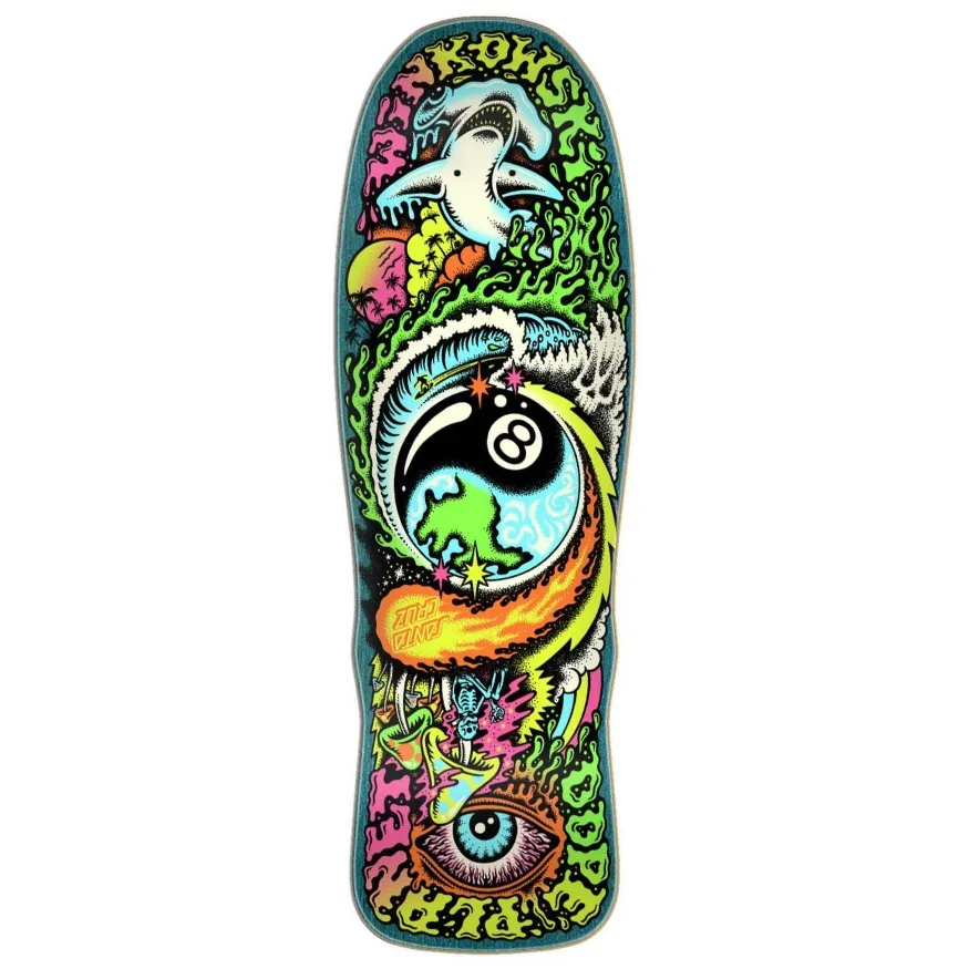 Santa Cruz Winkowski Dope Planet Micro Freaks Blue 8.75 Skateboard Deck